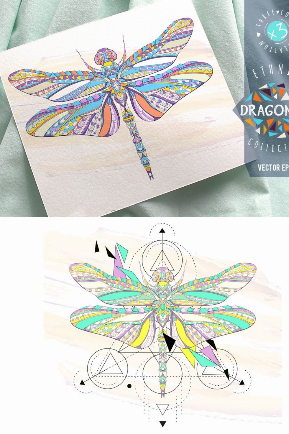 Ethnic Collection: Dragonfly pinterest preview image.