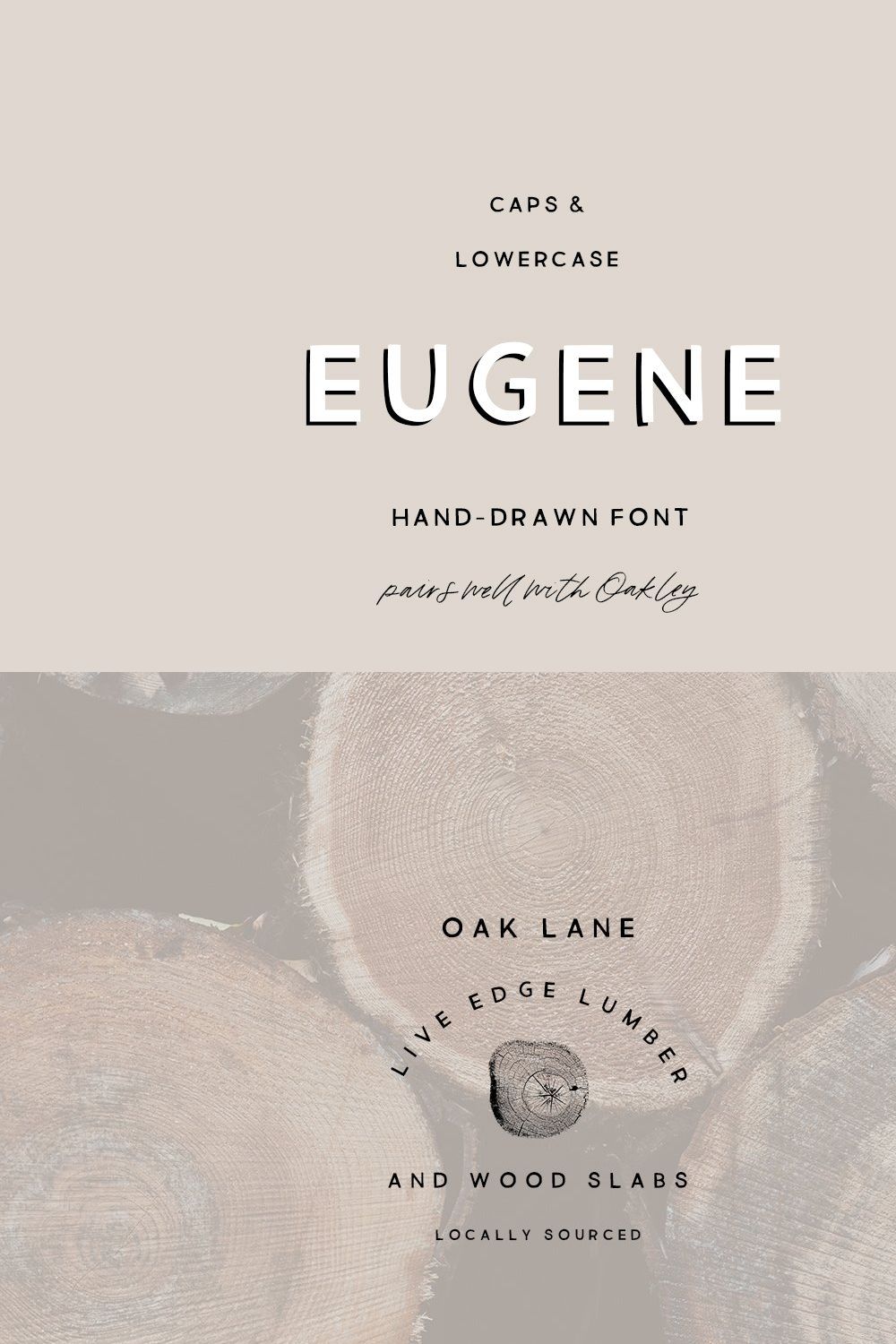 Eugene: Tough & Tender San Serif pinterest preview image.