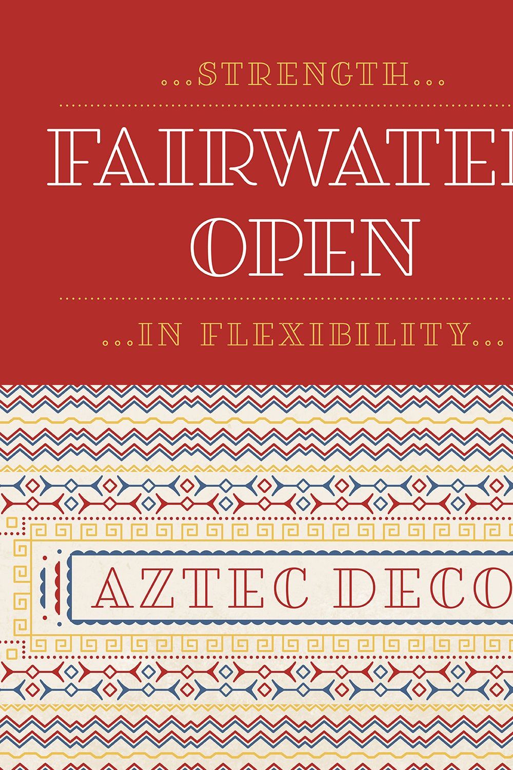 Fairwater Open Serif pinterest preview image.