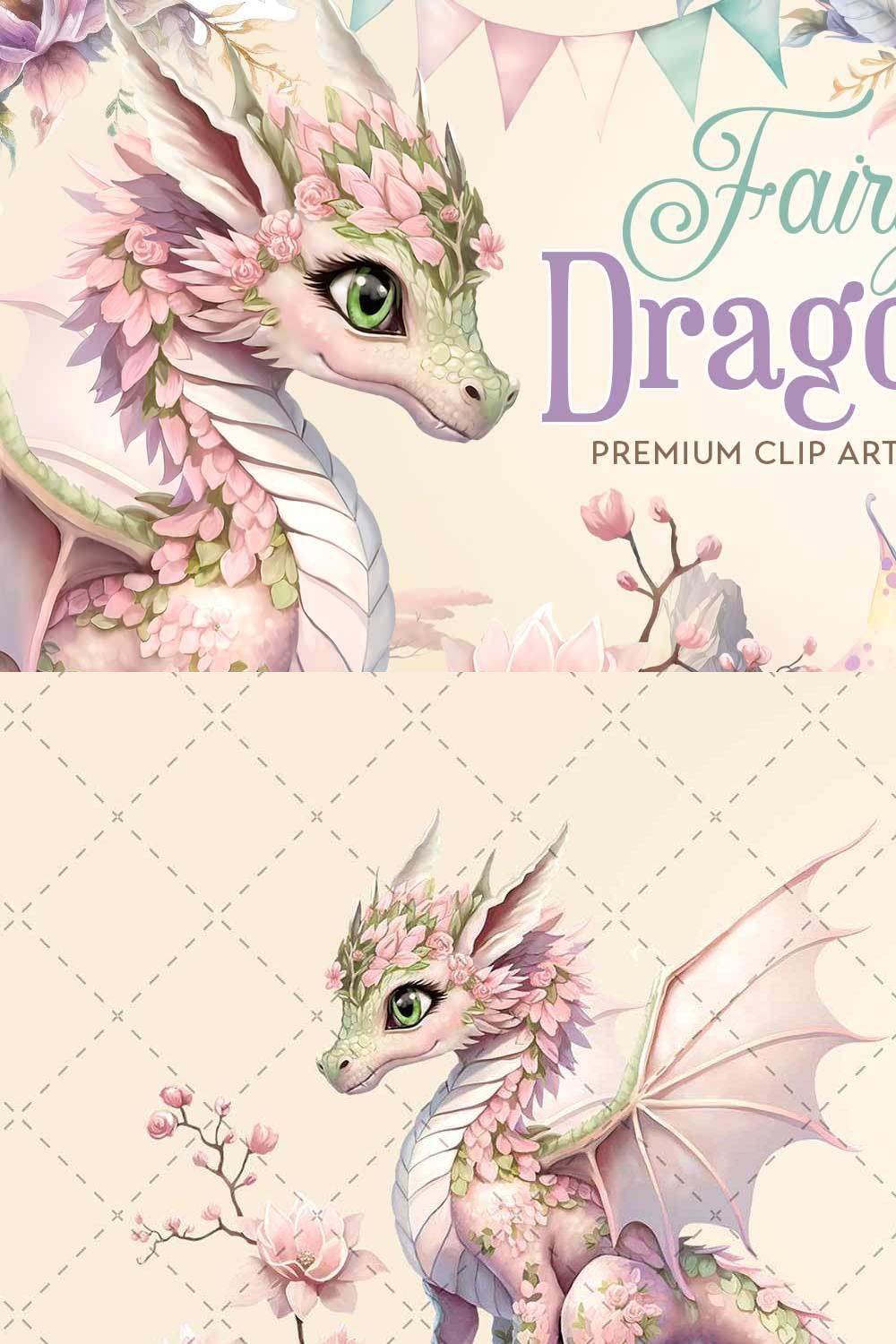 Fairy Dragons Clipart pinterest preview image.
