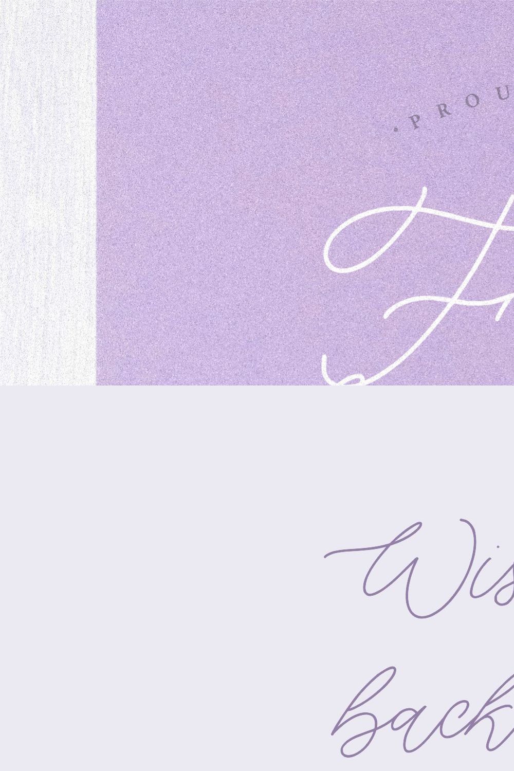 Fairy Lavender - Monoline Font pinterest preview image.