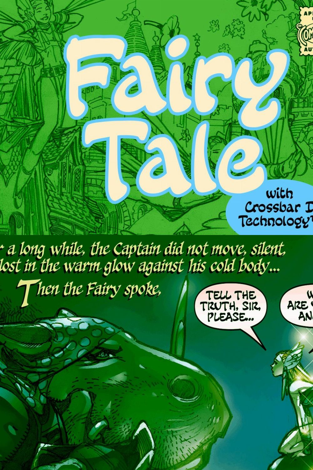 Fairy Tale - fantasy voice font pinterest preview image.