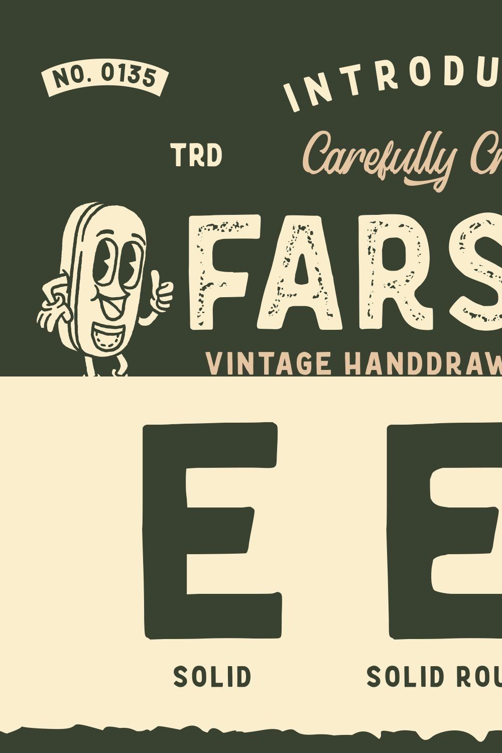 Farson - Vintage Typeface pinterest preview image.