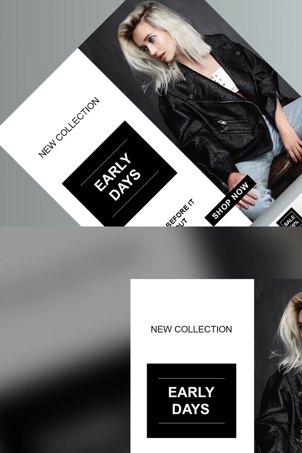 Fashion Web Banner Set pinterest preview image.