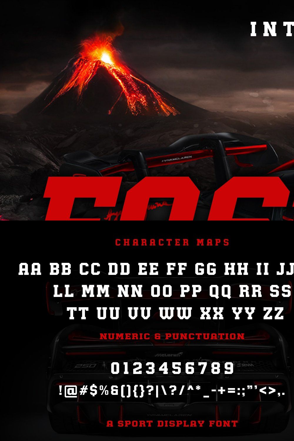 Fastrun - A Sport Display Font pinterest preview image.