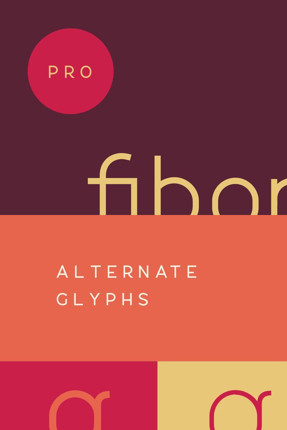 Fibon Sans Font Family pinterest preview image.