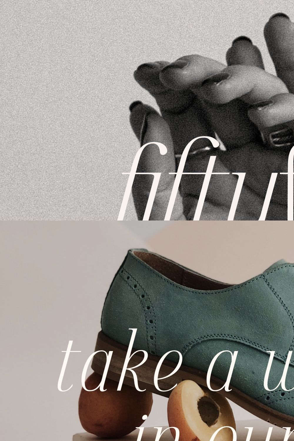 Fifty Fifty Serif Font with Italics pinterest preview image.