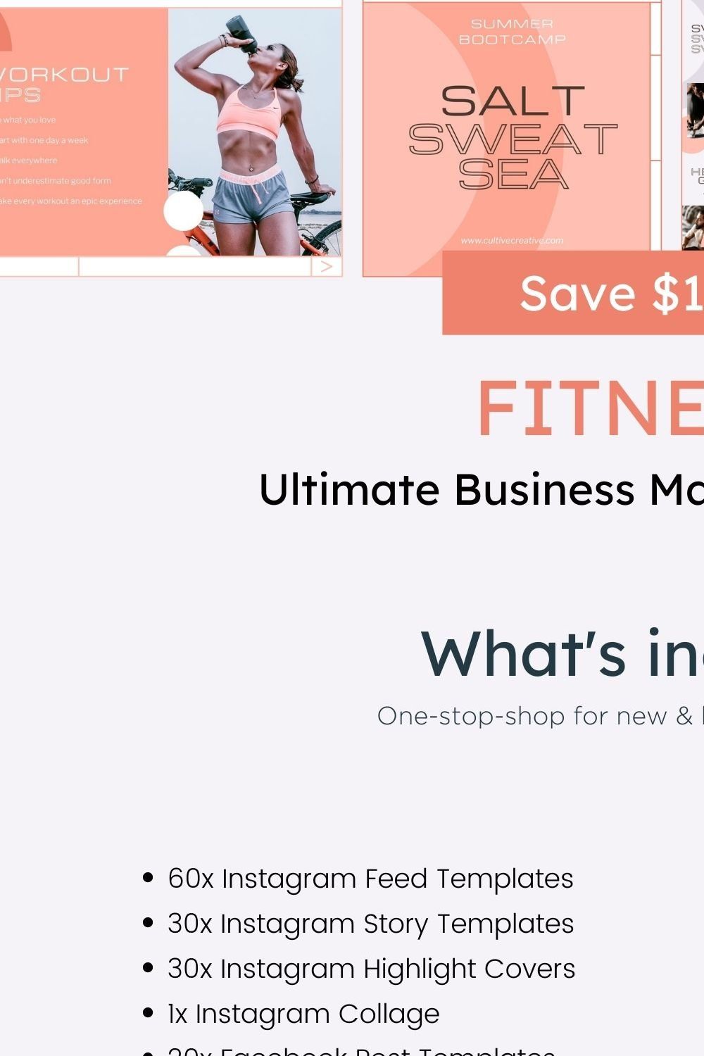 Fitness Complete Brand and Marketing pinterest preview image.