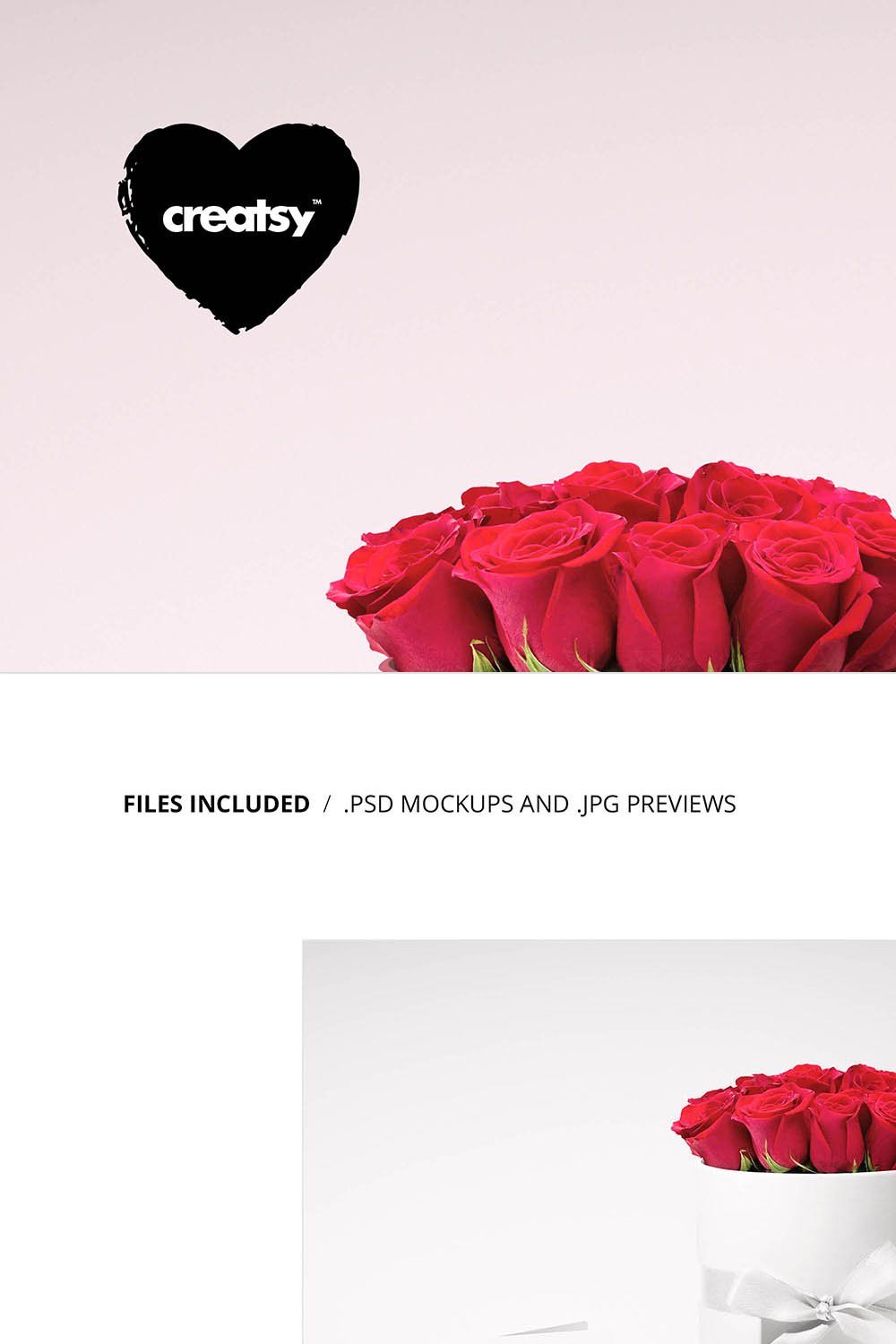 Floral Box Mockup Set pinterest preview image.