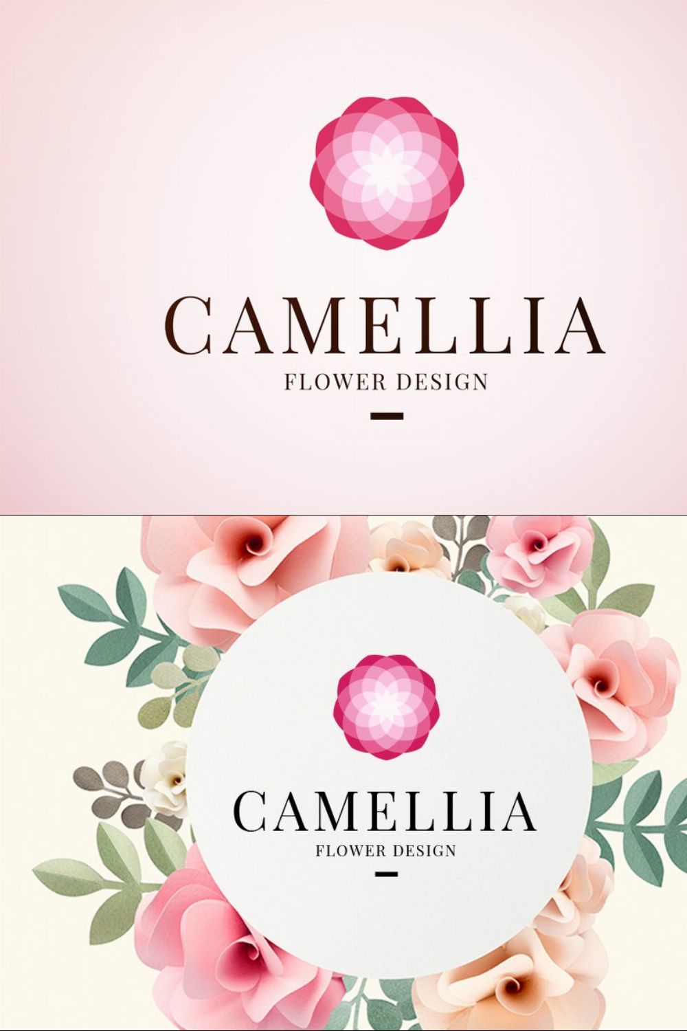 Flower Logo Camellia Logo beauty spa pinterest preview image.