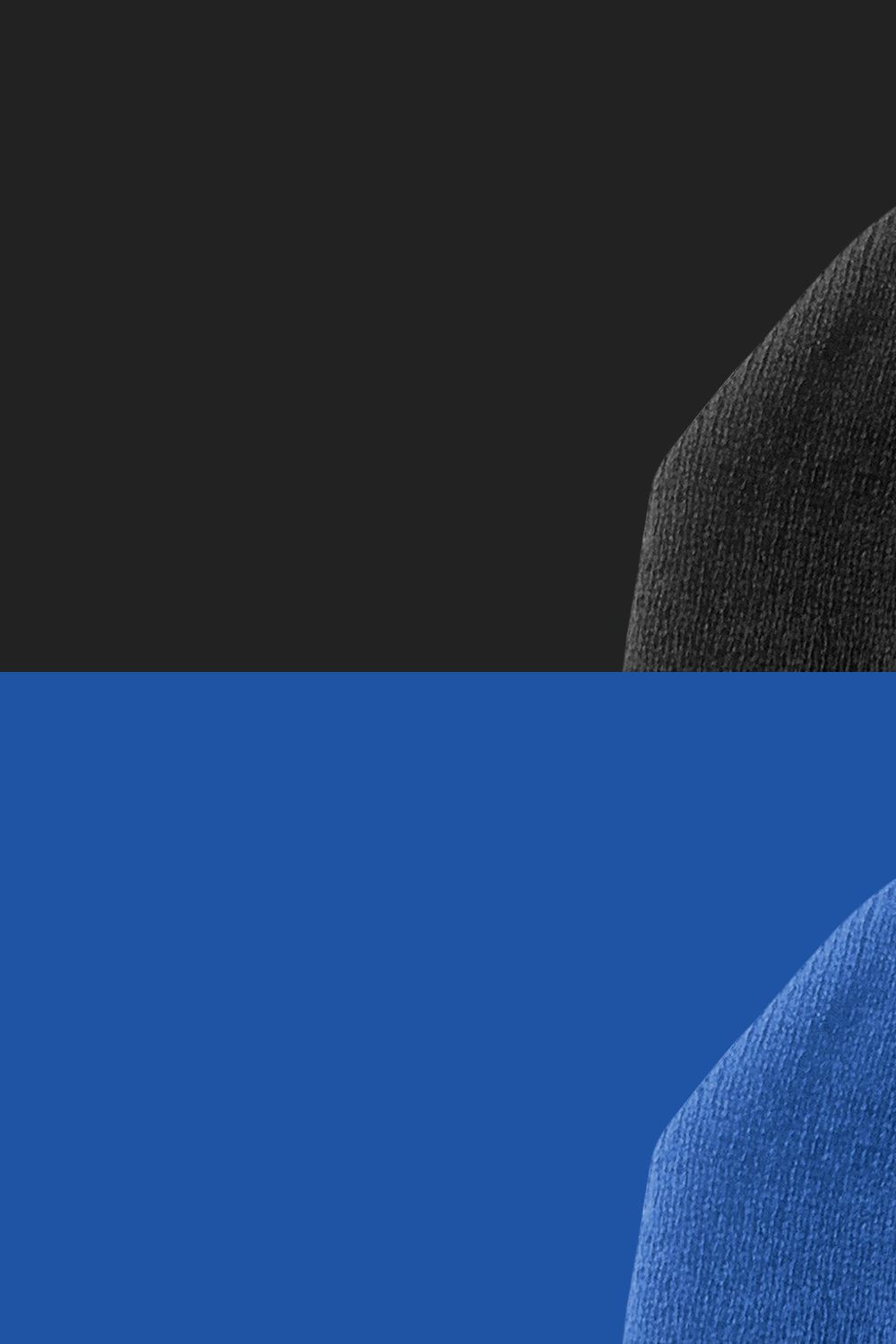 Folded Beanie Mockup pinterest preview image.