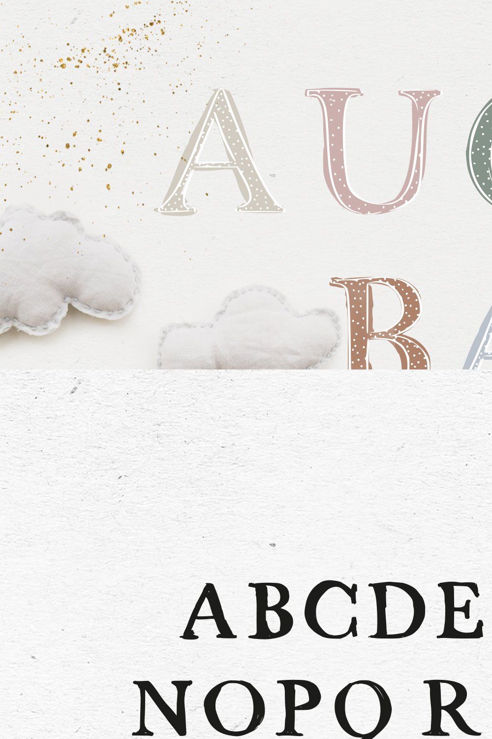 FONT DUO / AUGUSTBABY & strandliebe pinterest preview image.