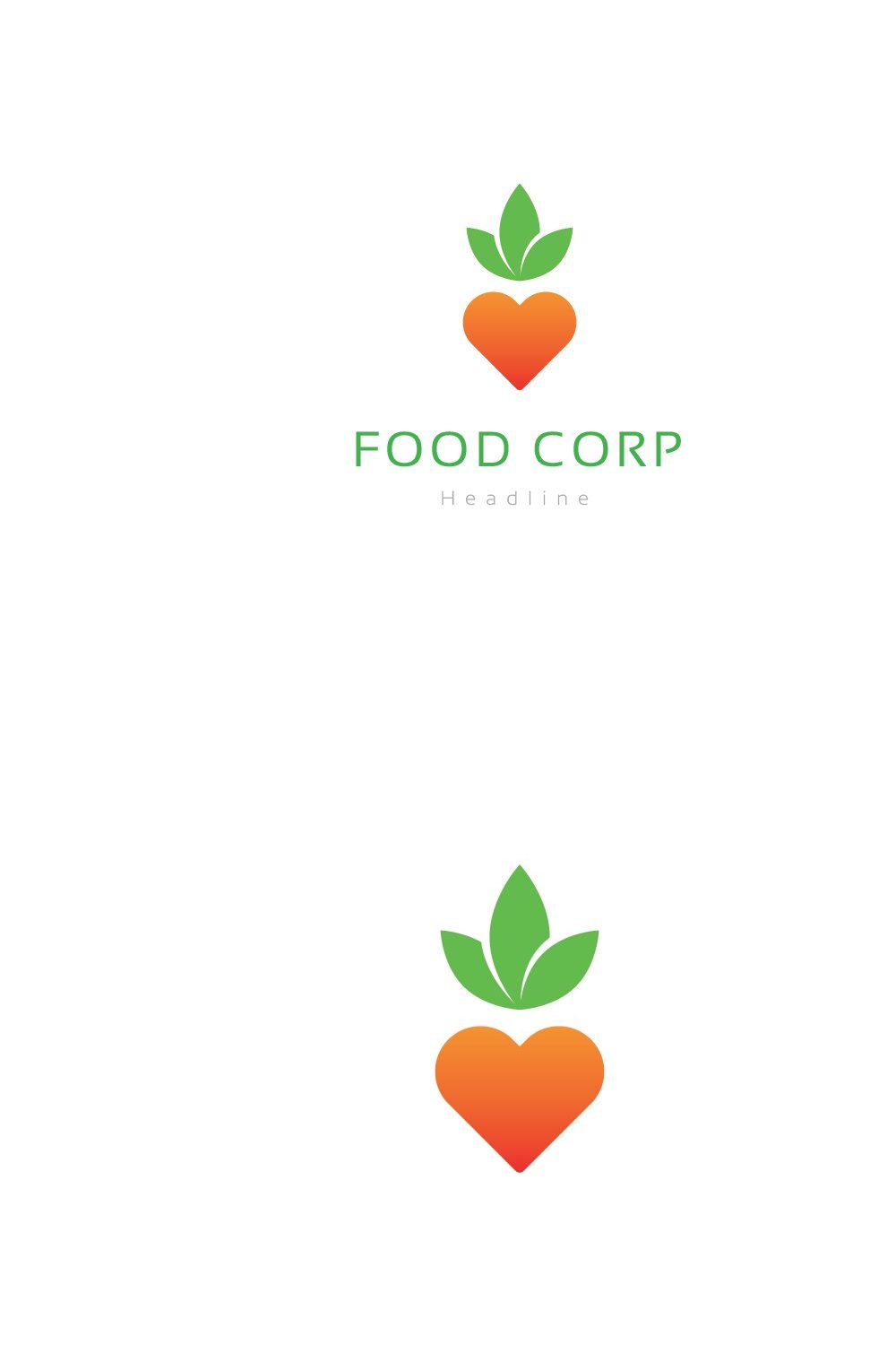 Food corporation logo. pinterest preview image.
