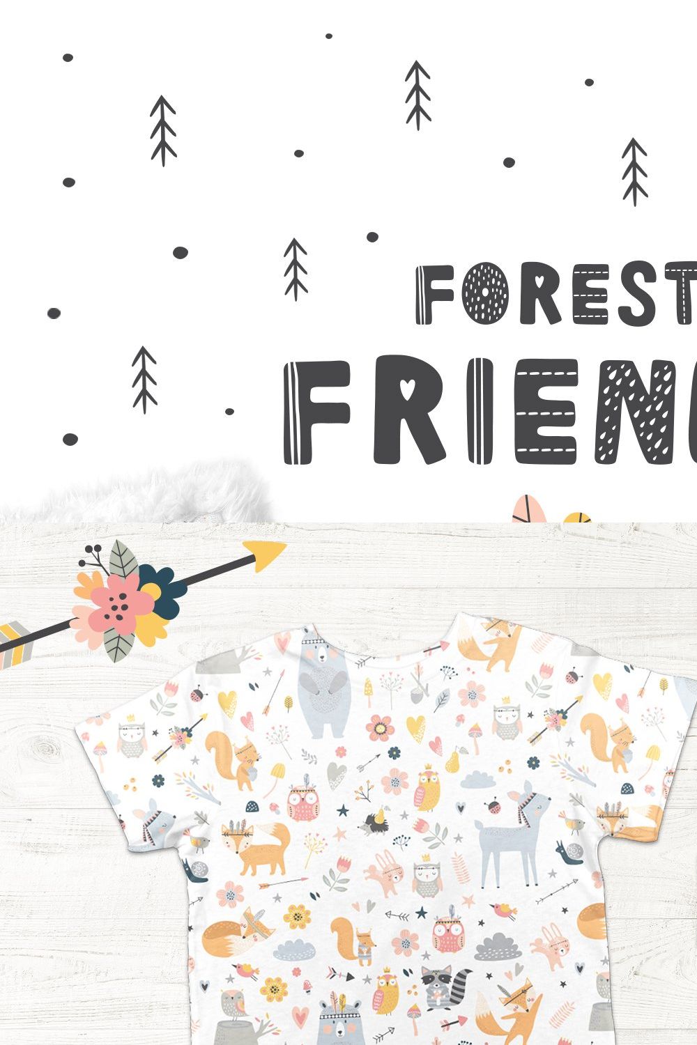 Forest Friends pinterest preview image.