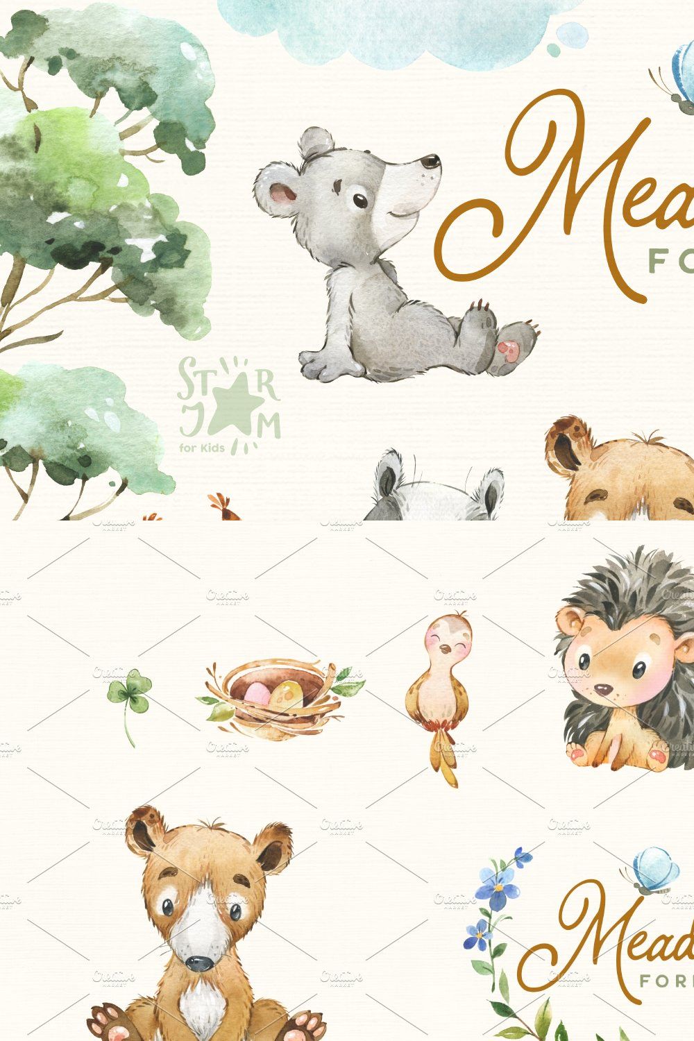 Forest Meadow Collection pinterest preview image.