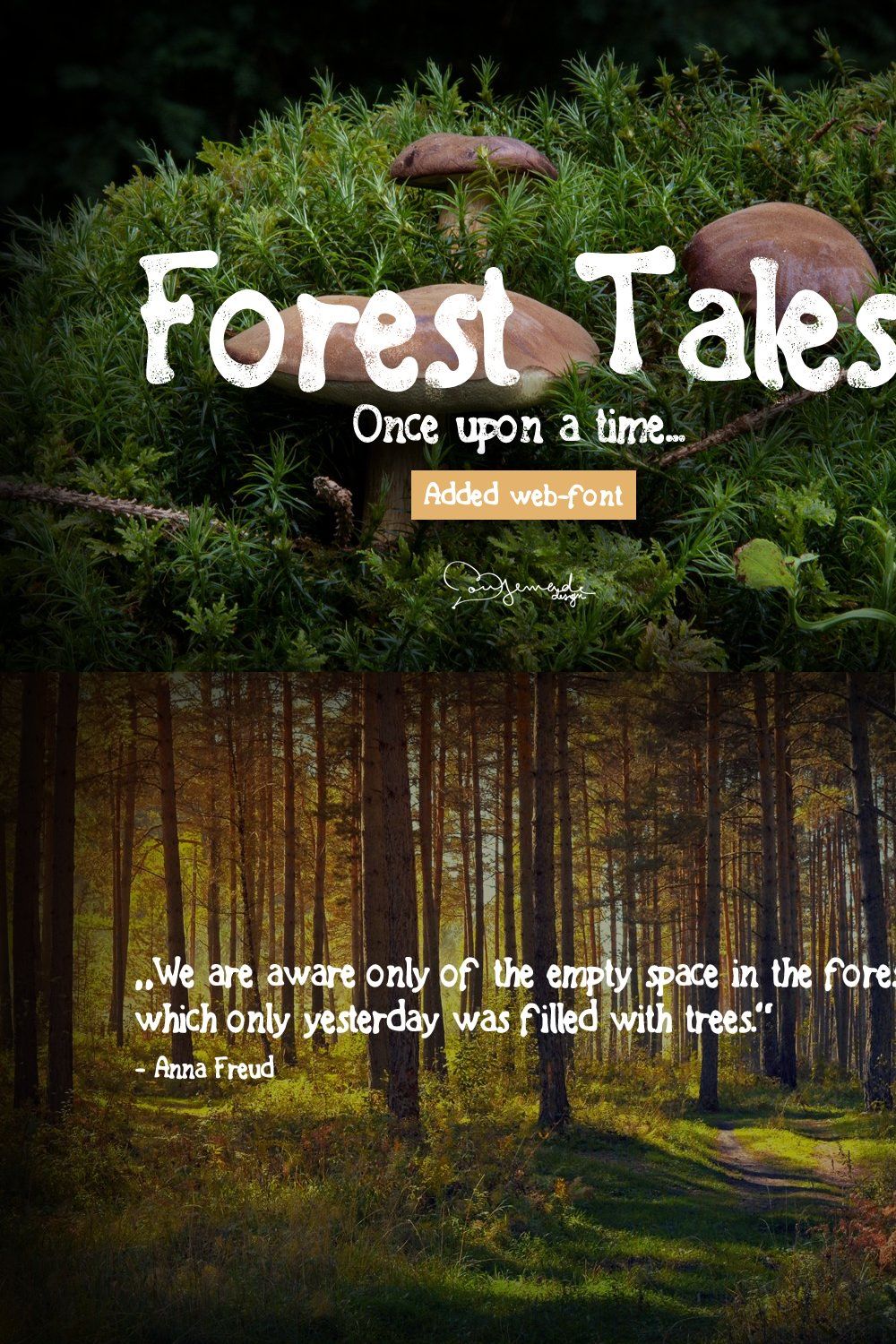 Forest Tales Type pinterest preview image.