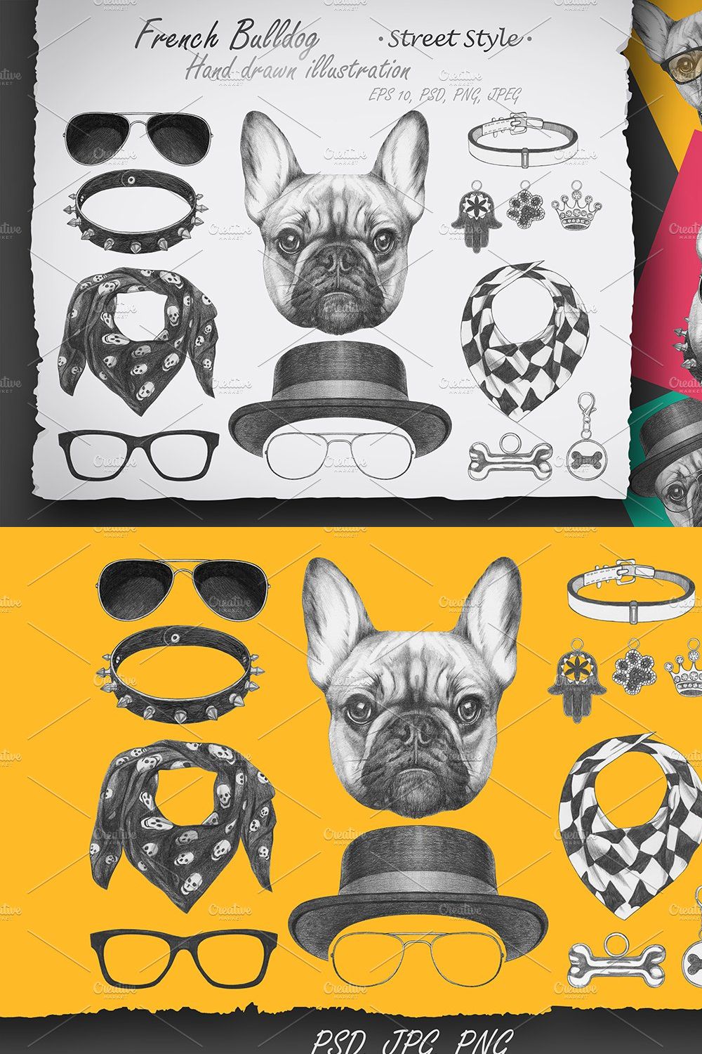 French Bulldog / Street Style pinterest preview image.