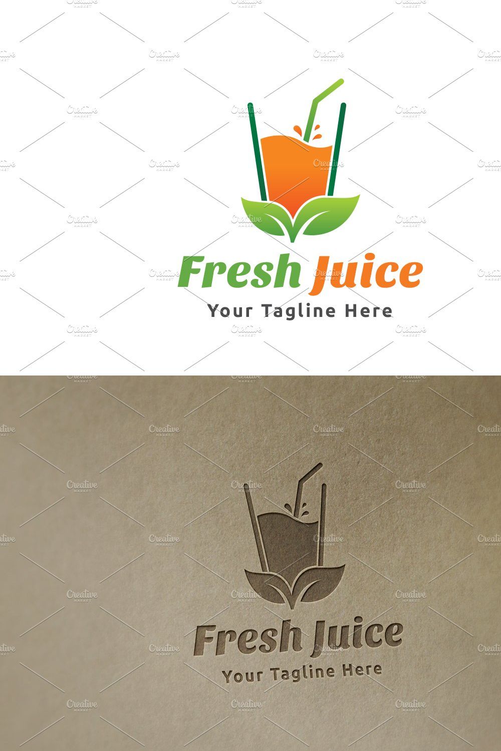 Fresh Juice Logo pinterest preview image.
