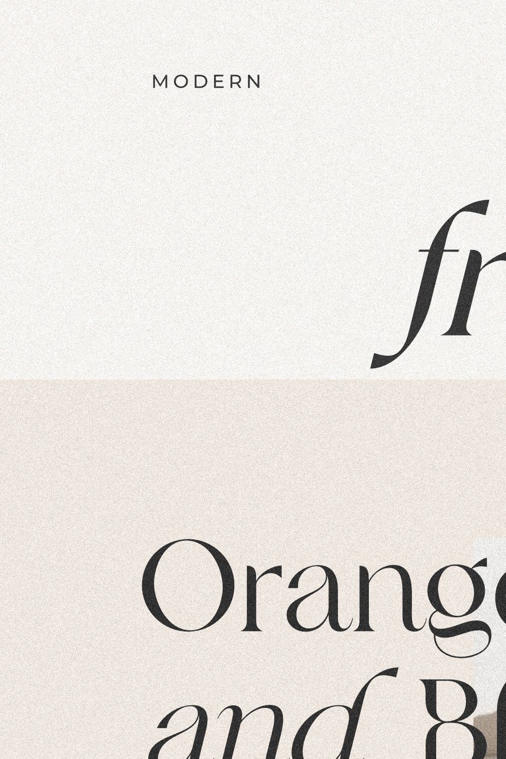 Frunchy Sage - Modern Serif Family pinterest preview image.