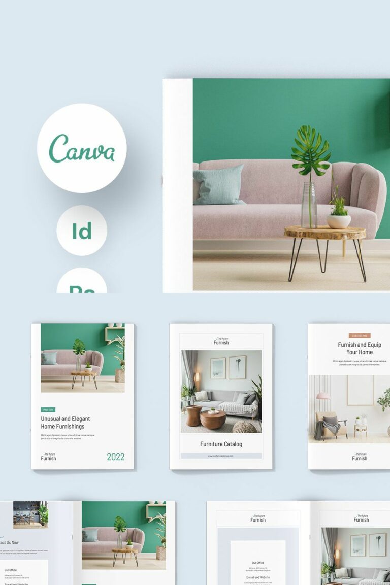 Furniture Product Catalog Canva MasterBundles