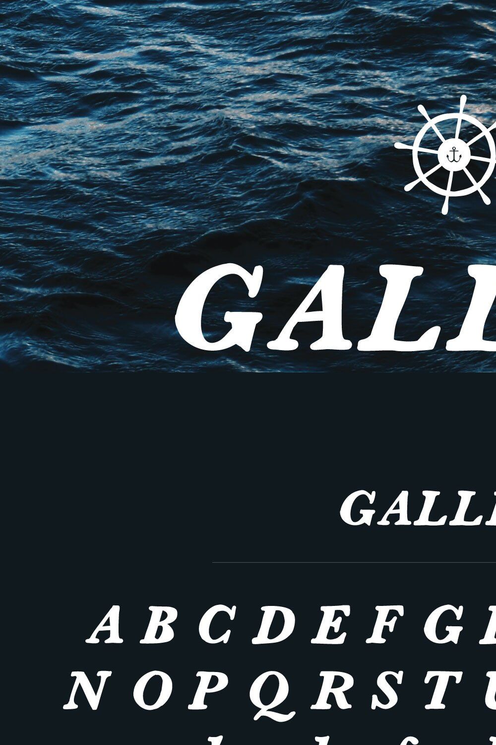 Galley Font + Logo Badges pinterest preview image.
