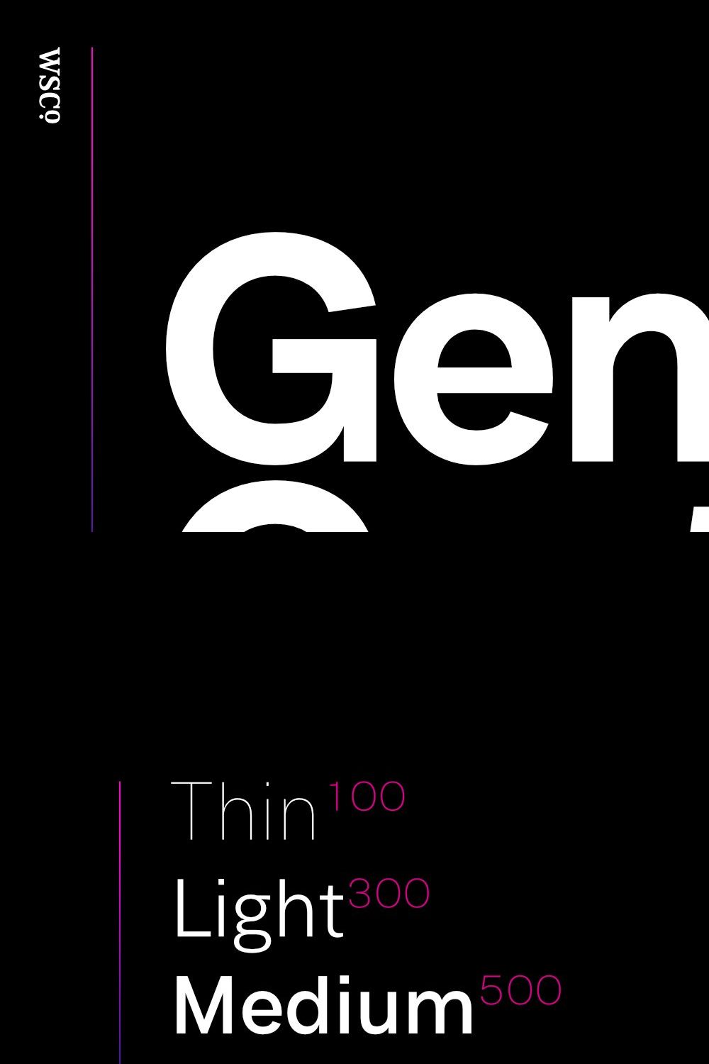 Genera Grotesk | Workhorse Typeface pinterest preview image.