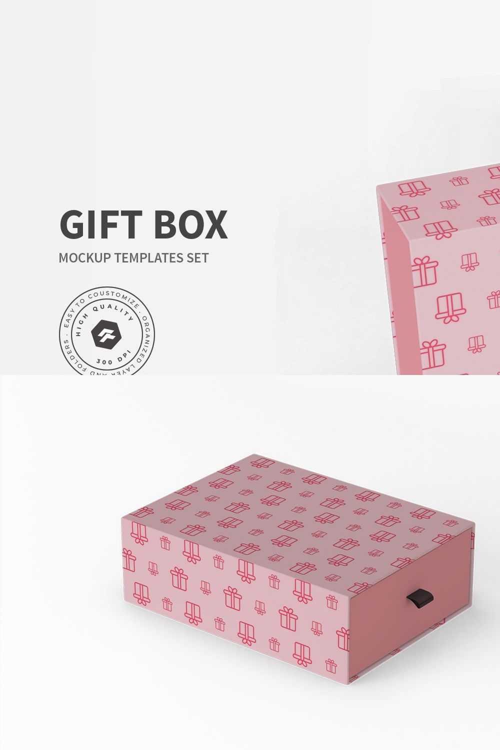 Gift Box - Mockup vol.02 pinterest preview image.