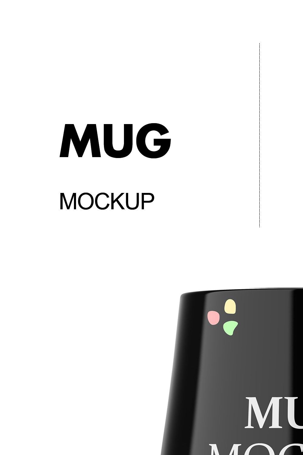 Glossy Mug Mockup pinterest preview image.