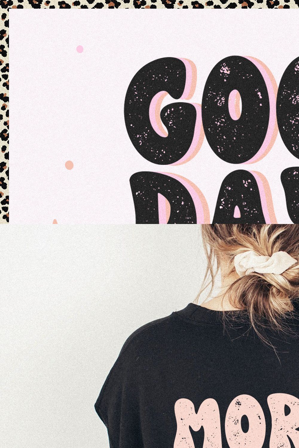 Good Days | Retro Distressed Font pinterest preview image.