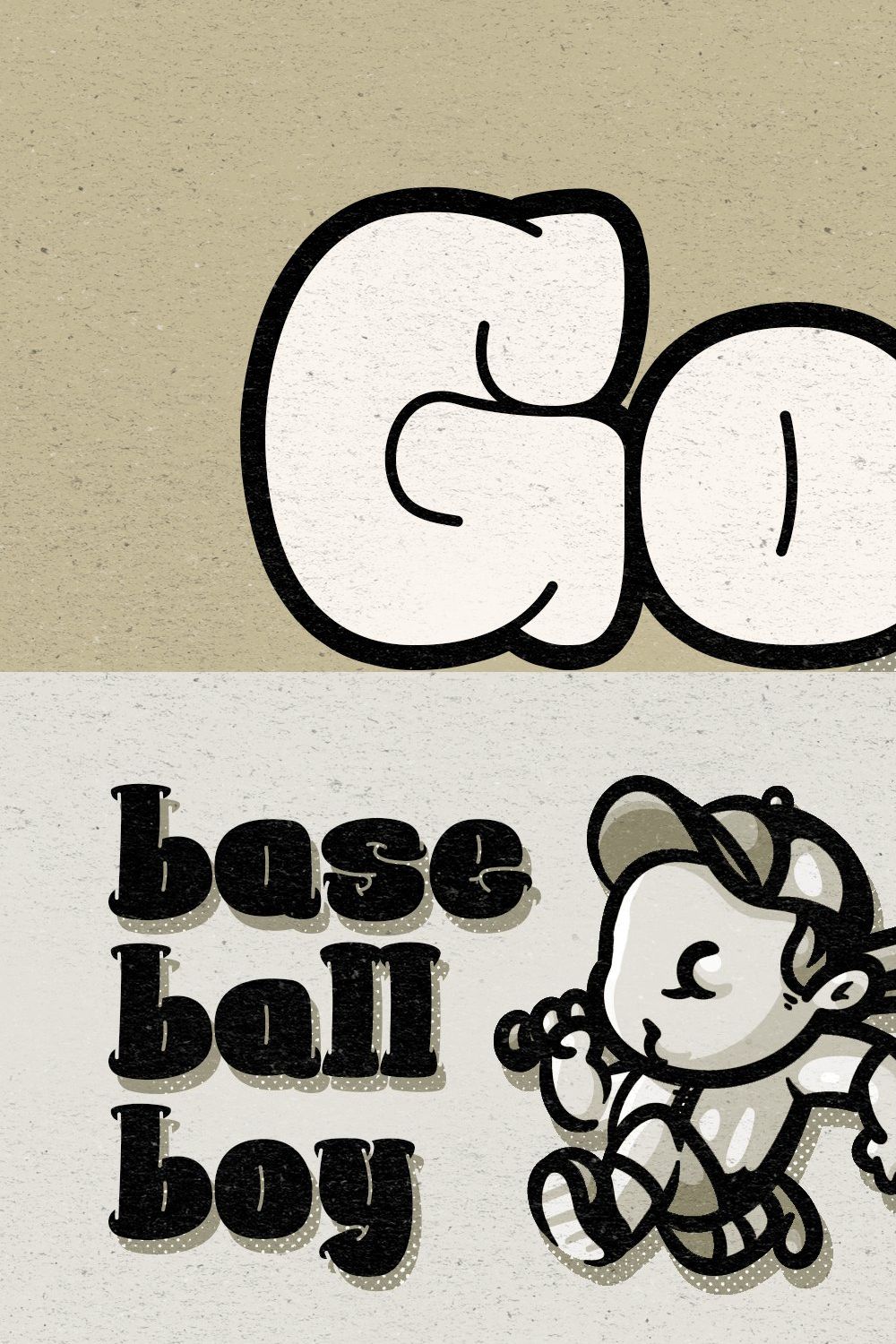 Goof Ball - Sporty Cartoon Font pinterest preview image.