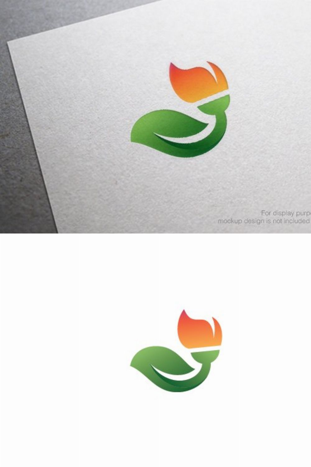 Green Cleaning Logo pinterest preview image.