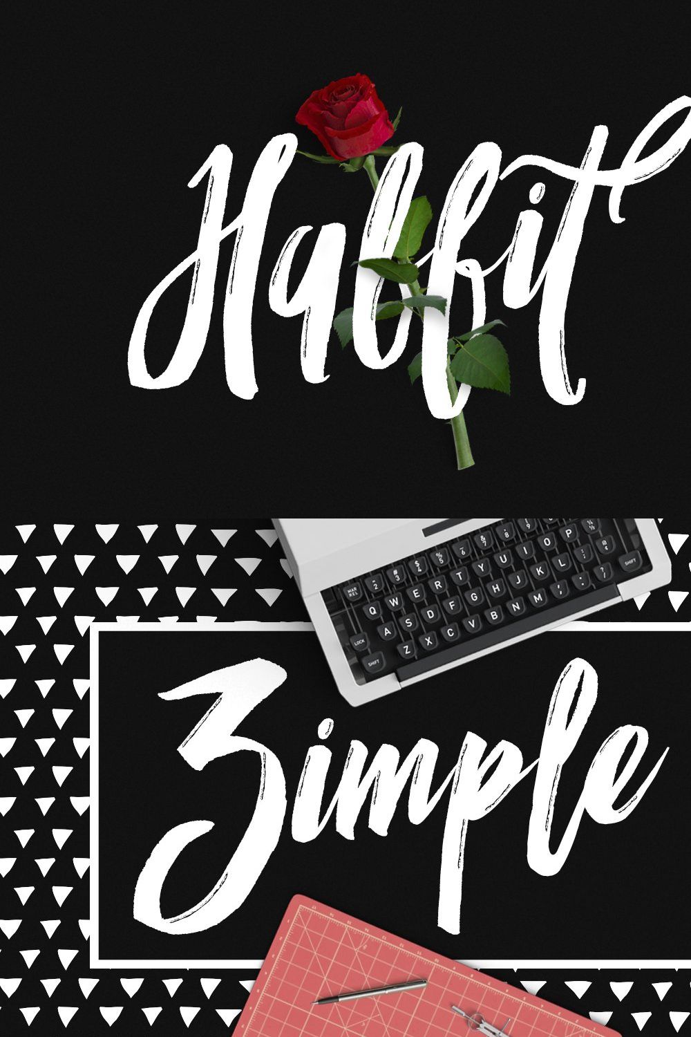 Habbit Typeface pinterest preview image.