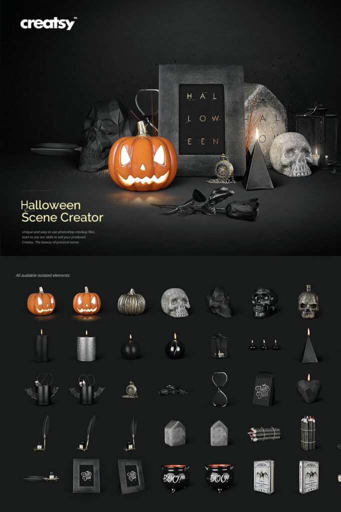 Halloween Scene Creator – MasterBundles