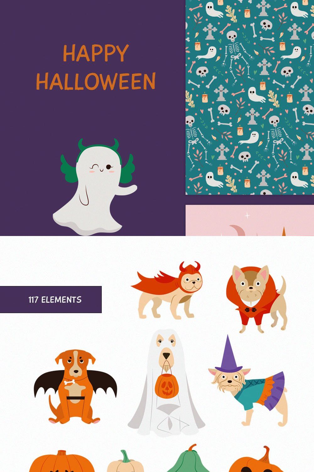 Halloween vector clipart collection pinterest preview image.
