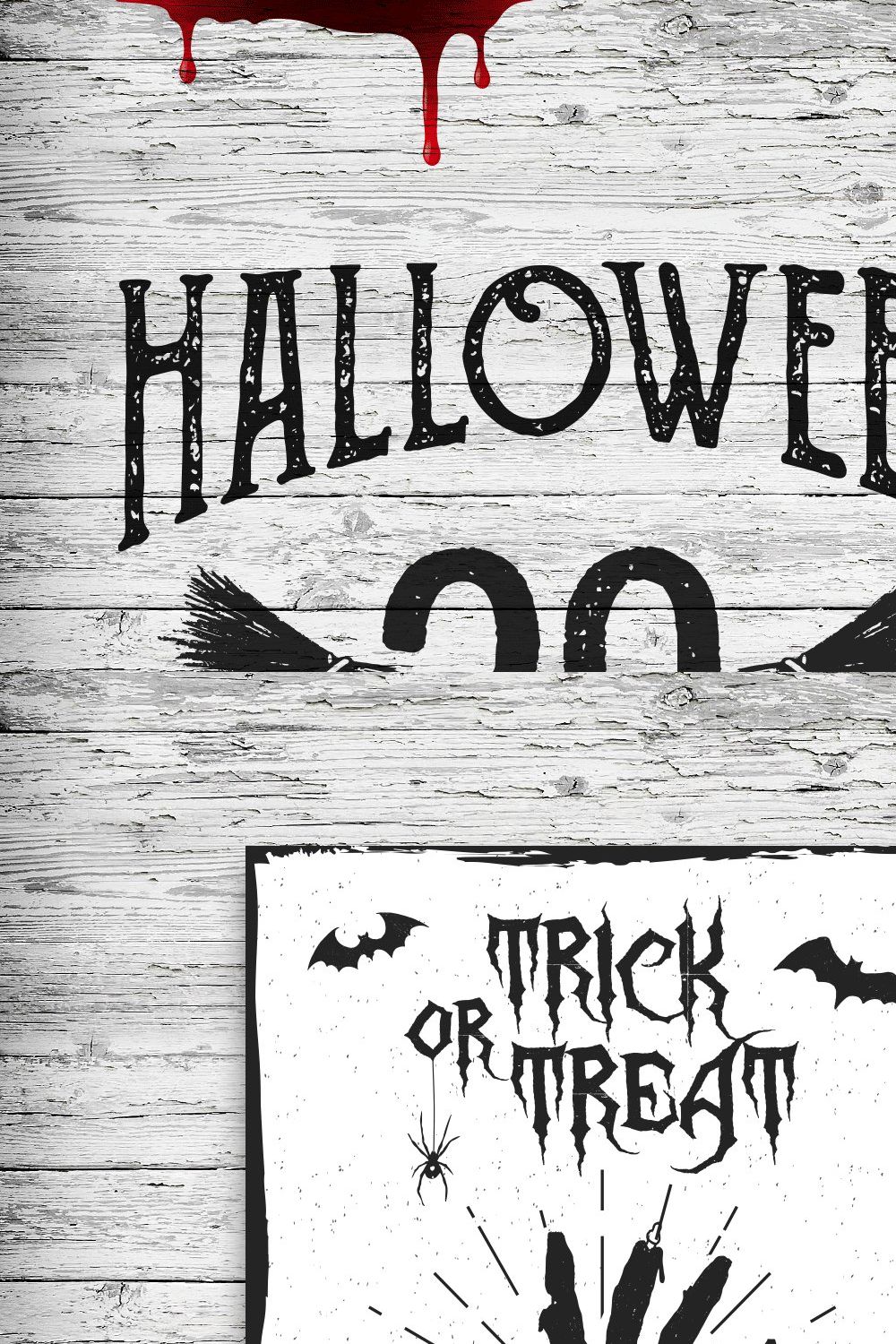 Halloween. 20 Greeting Cards pinterest preview image.