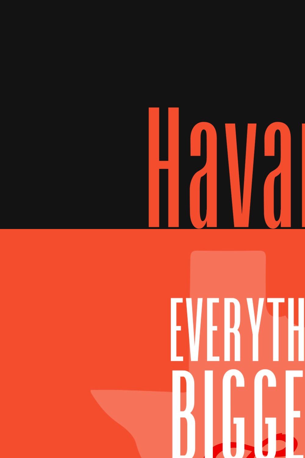 Havanna - Tall Sans in 3 weights pinterest preview image.