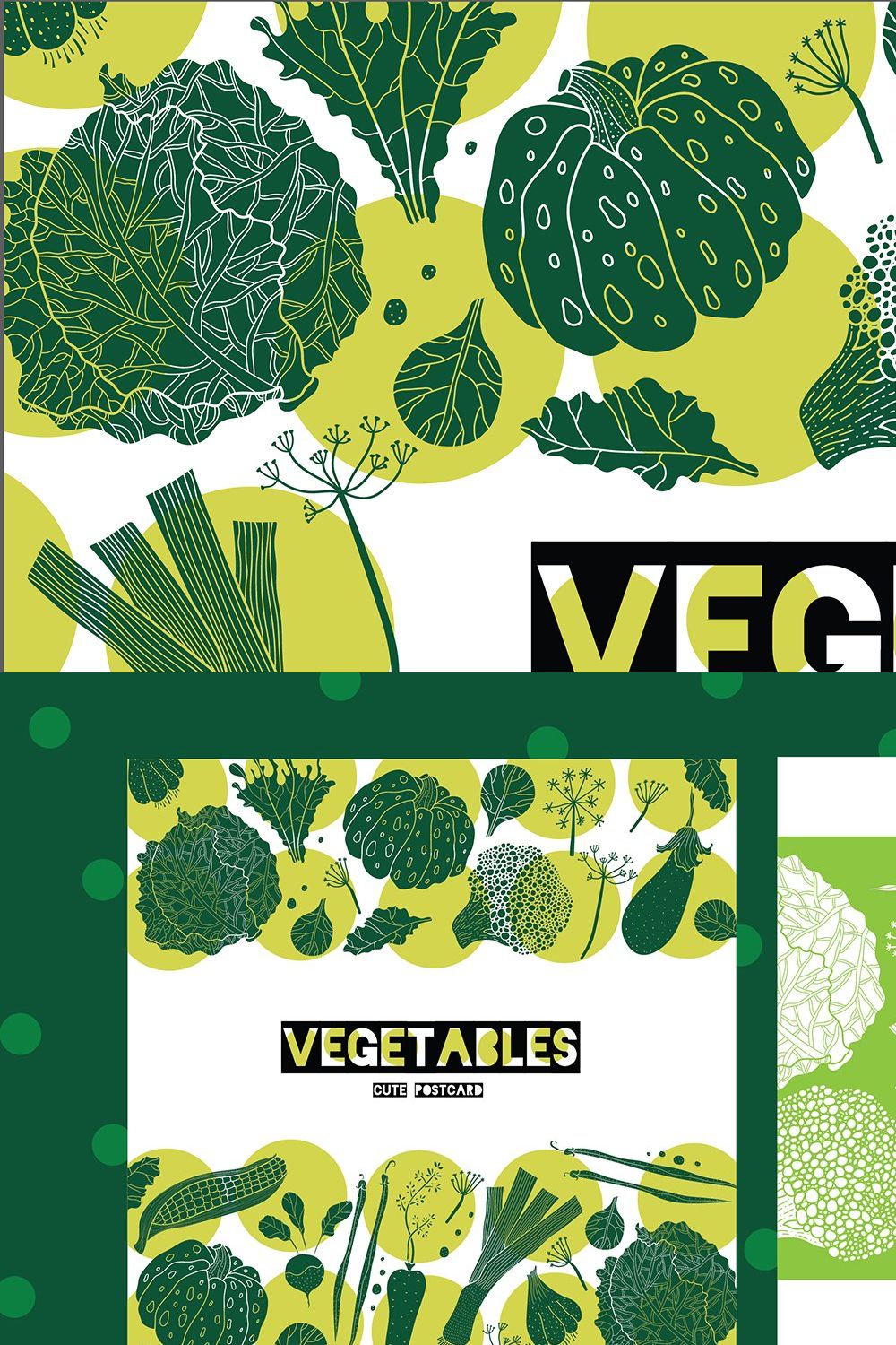 Healthy vegetables. pinterest preview image.
