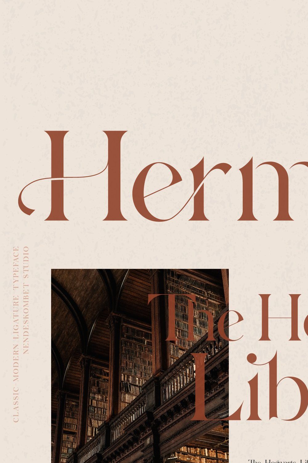 Hermione Classic-Modern Typeface pinterest preview image.