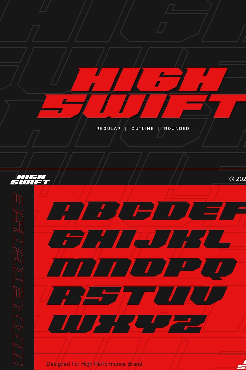 High Swift - Racing Font pinterest preview image.