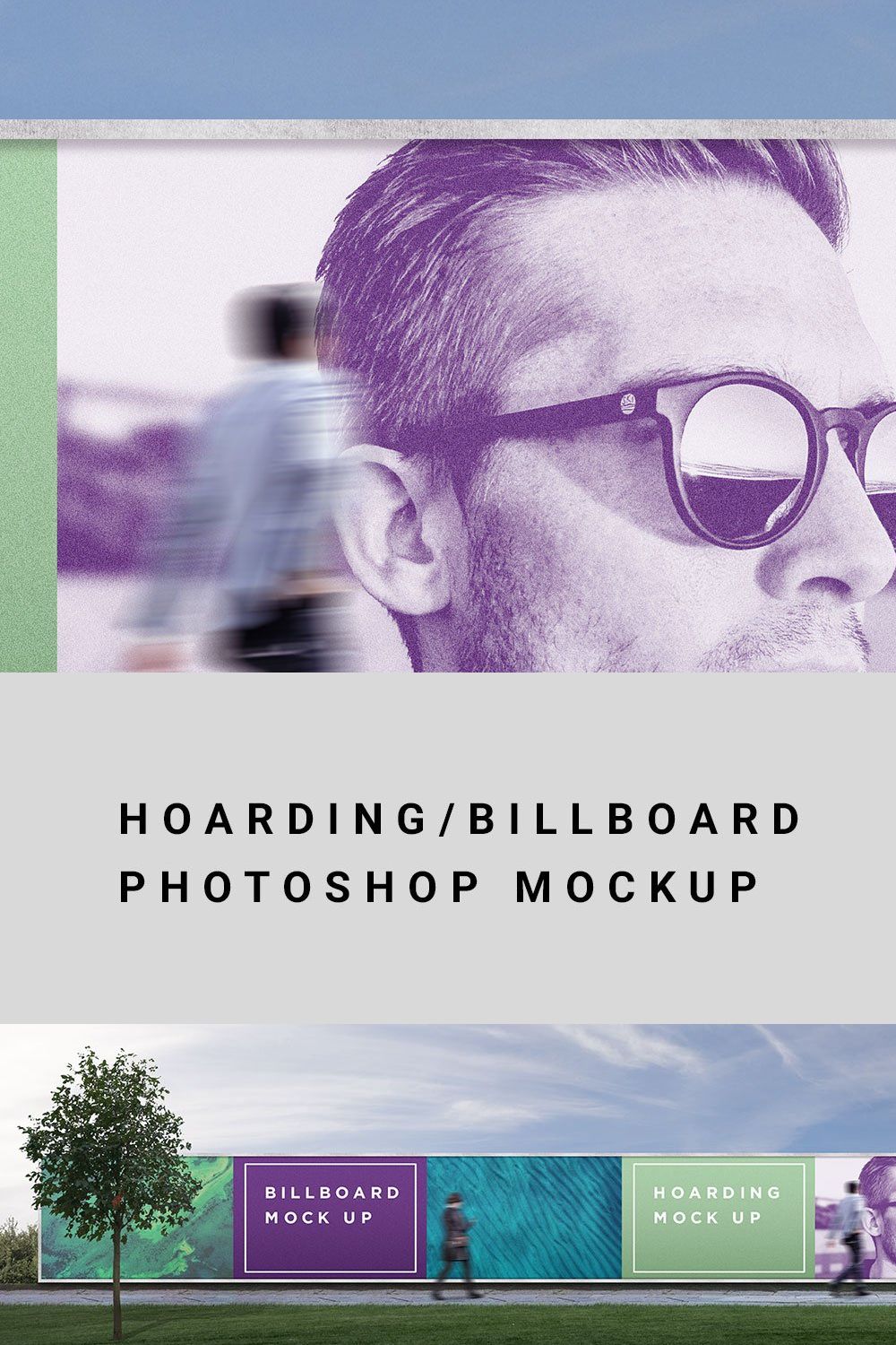 HOARDING / BILLBOARD / MOCKUP pinterest preview image.