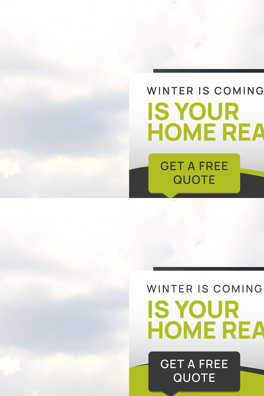 Home Insulation Service Billboard pinterest preview image.