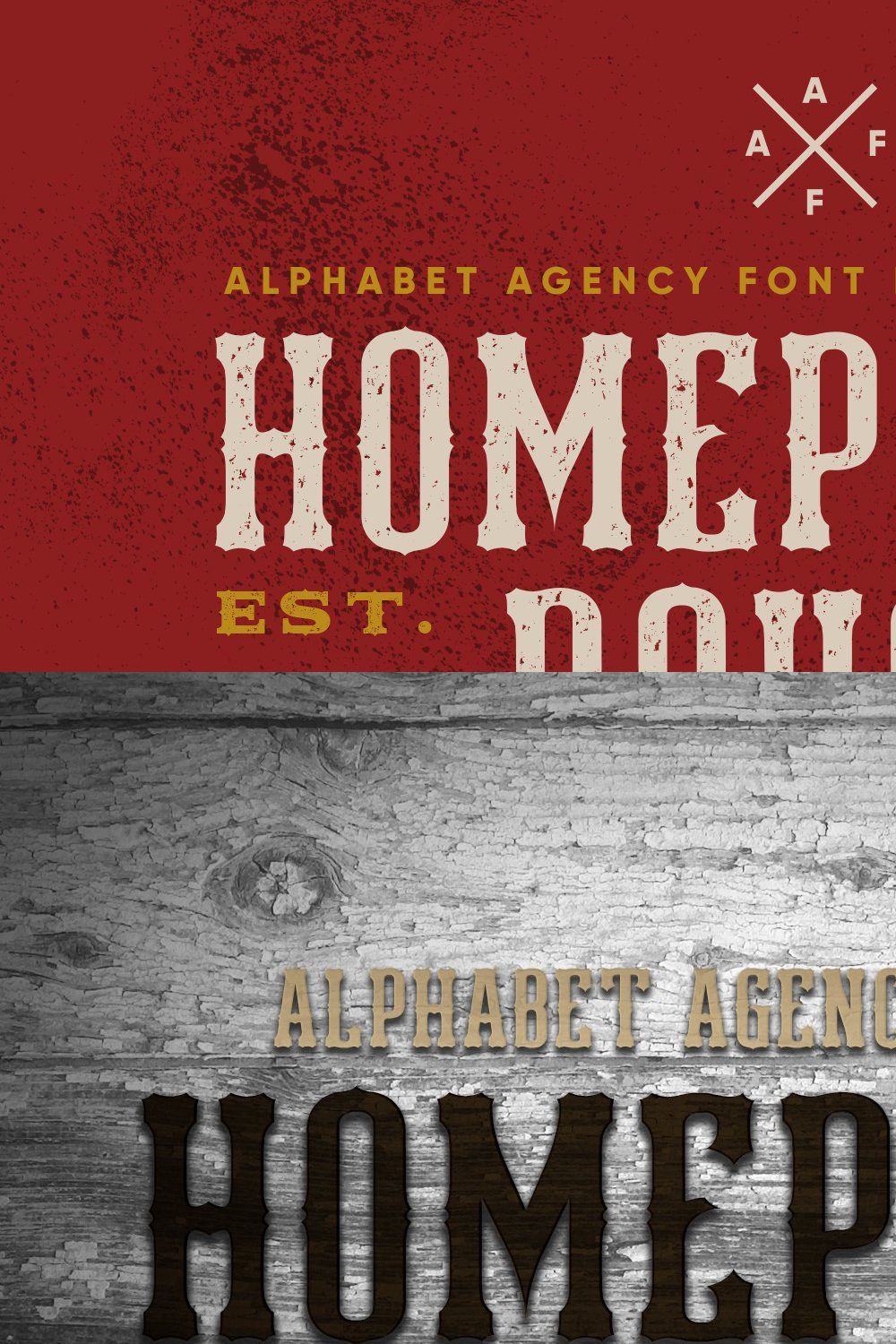 Homeplate Font Duo pinterest preview image.