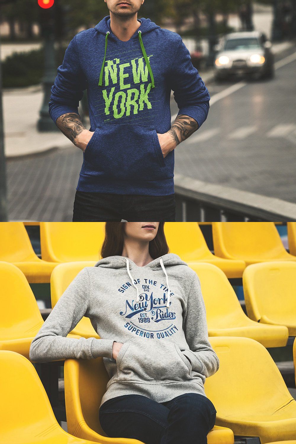 Hoodie Mock-Up / Urban Edition pinterest preview image.