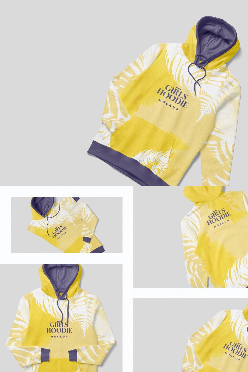 Hoodie Mockups for Girls pinterest preview image.