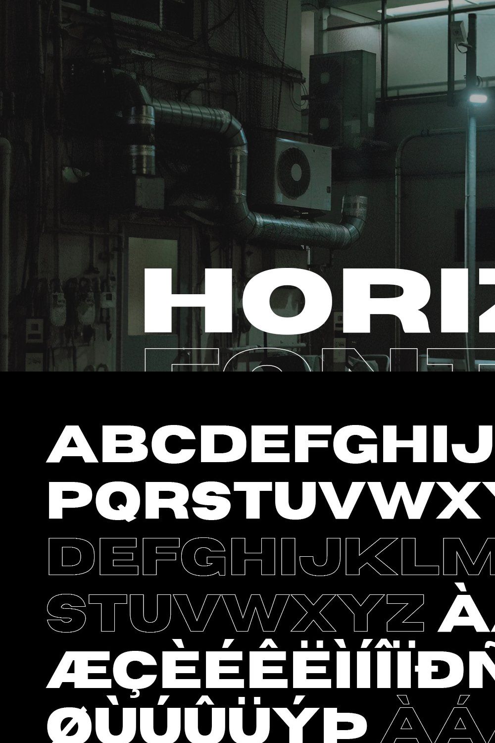 Horizon - Wide Sans Serif pinterest preview image.