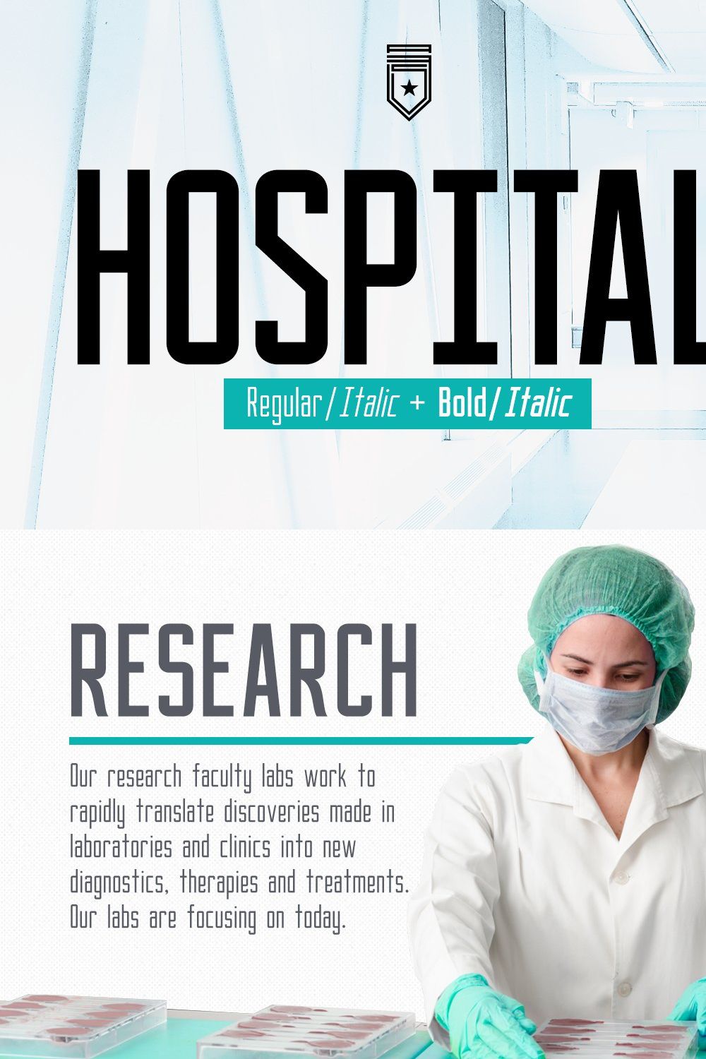 Hospital (Regular & Bold) pinterest preview image.
