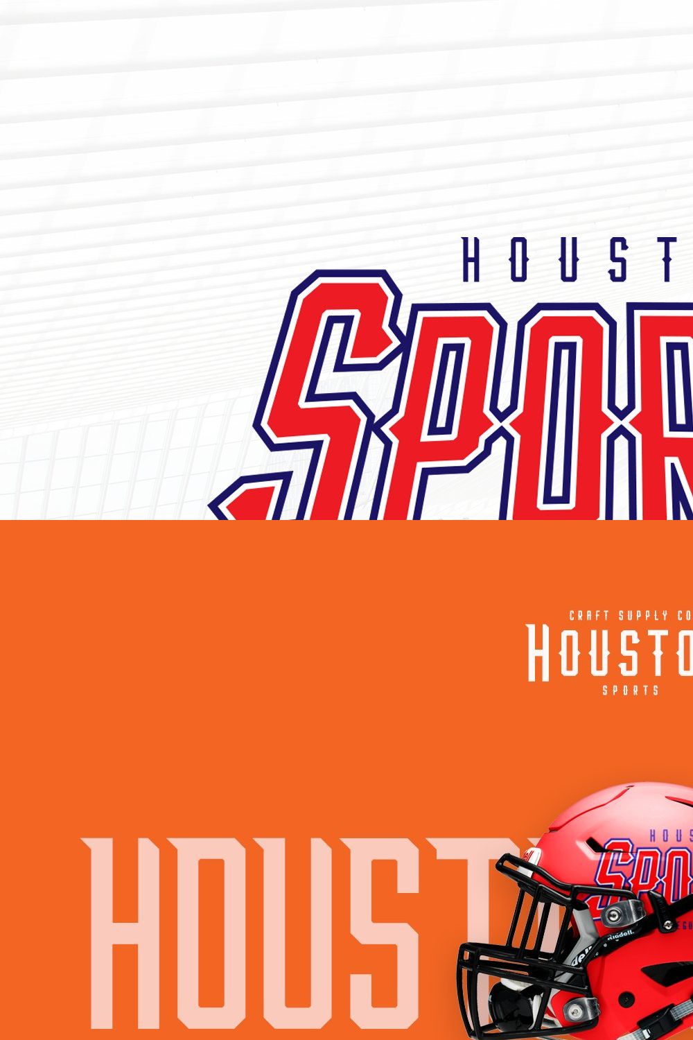 Houston Sports Font Family pinterest preview image.