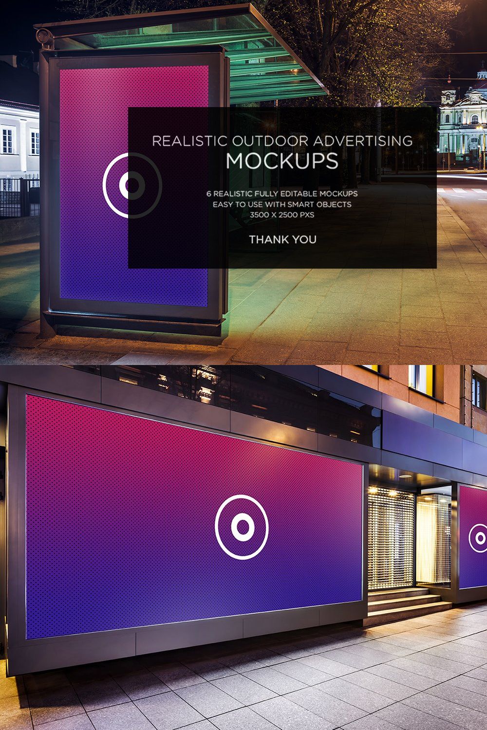 HQ Realistic Outdoor Mock-ups pinterest preview image.