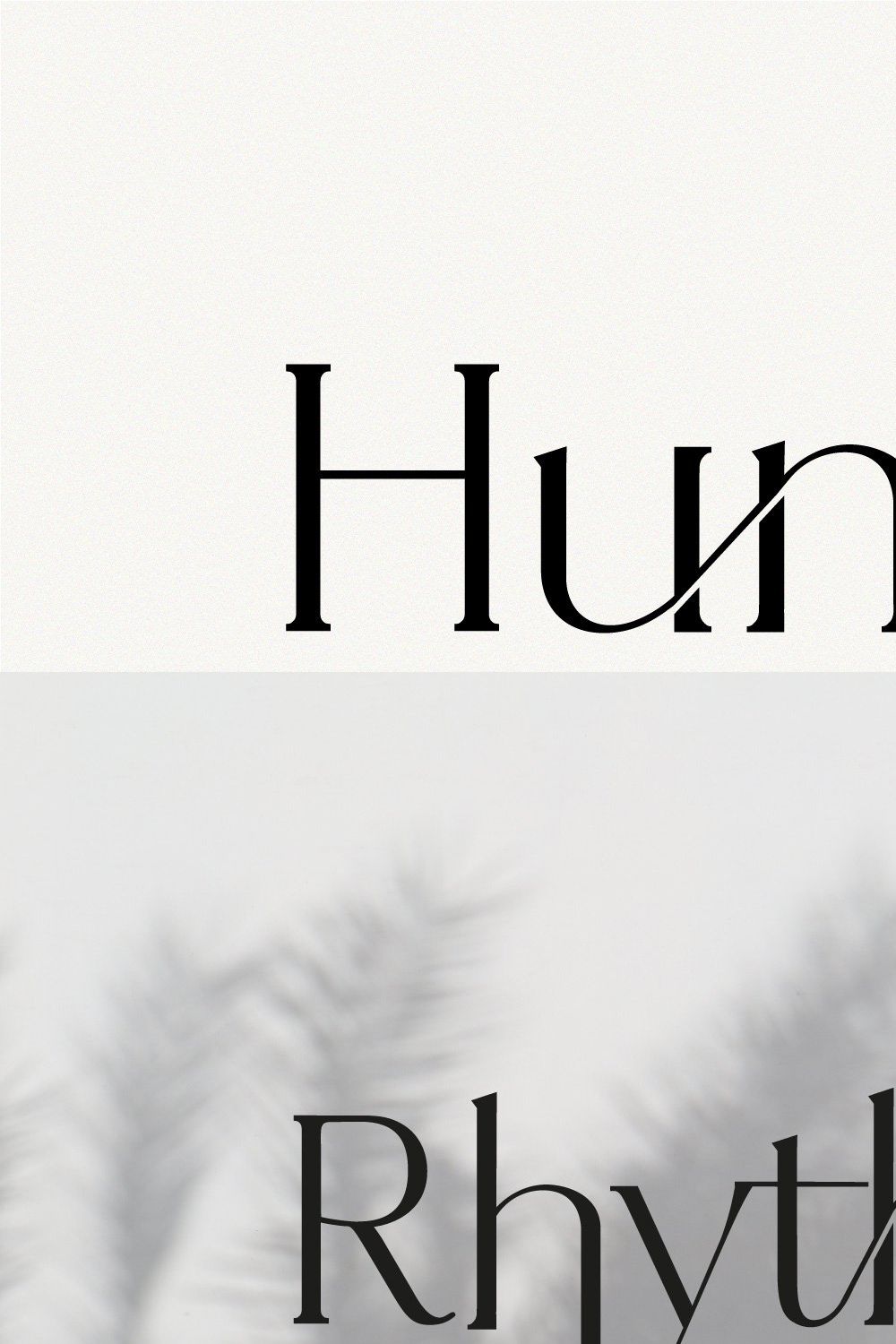 Hunter - Serif Ligature Font pinterest preview image.