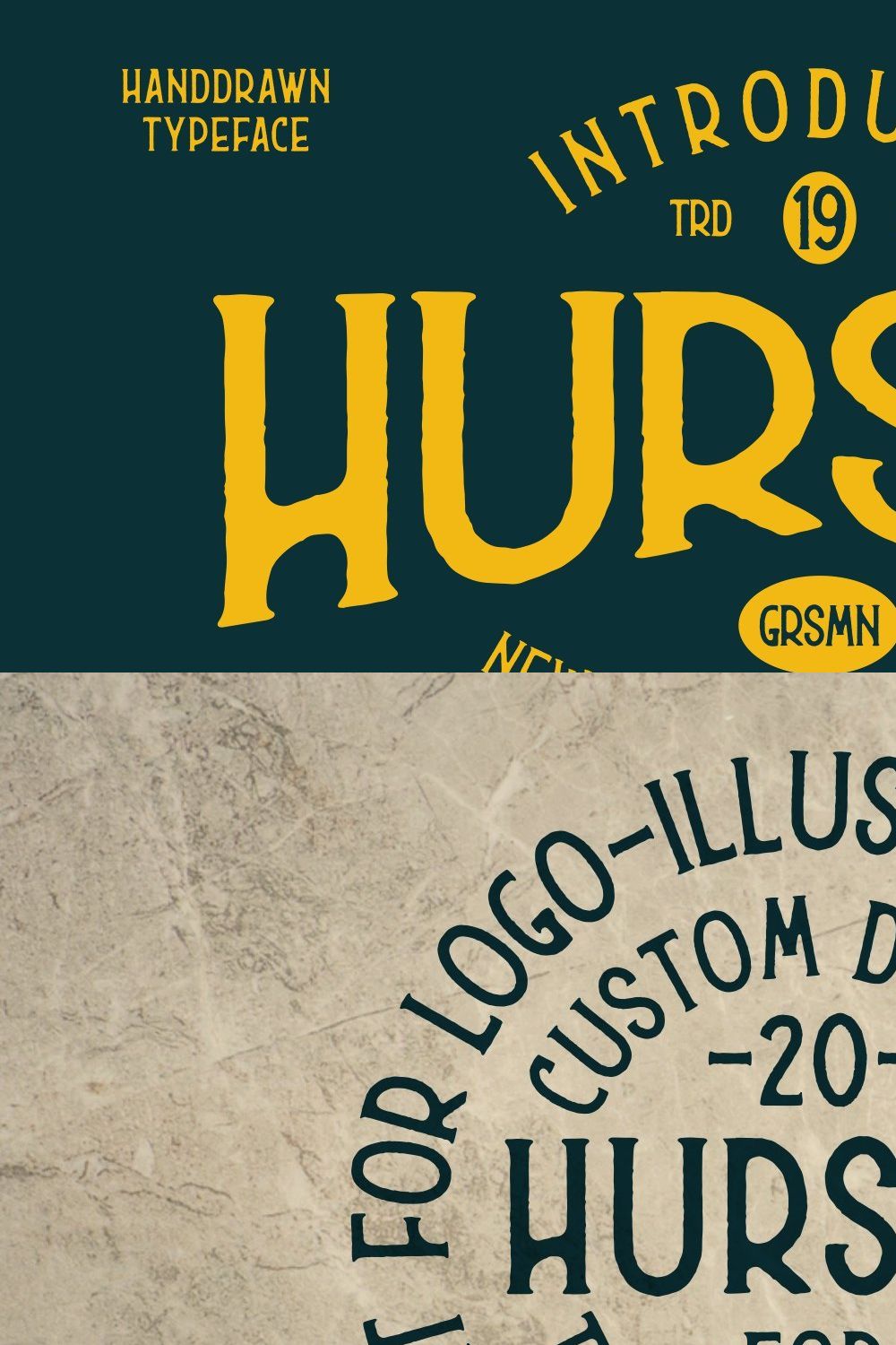 Hurson Rough - Serif pinterest preview image.